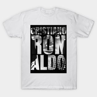 Cristiano ronaldo 7 text art T-Shirt